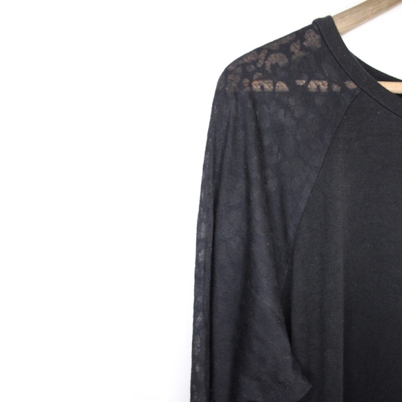 SoulCycle Metallic Preowned Mesh Sleeves Long Sleeve Top Large - Picture 4 of 7